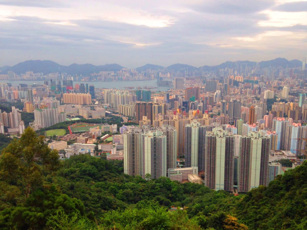 Kowloon Peak morning panorama