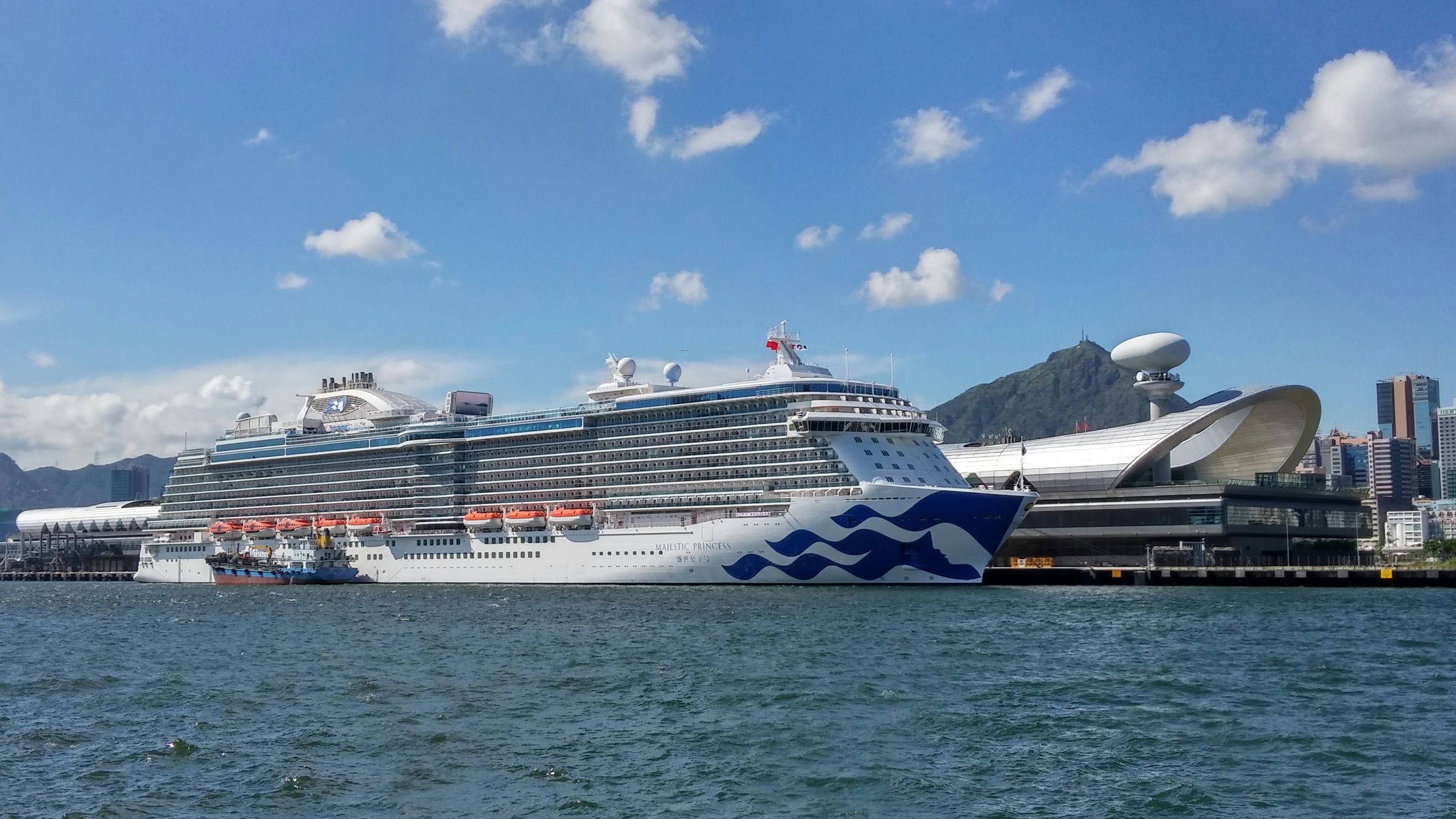 Majestic Princess maiden call to Kai Tak Cruise Terminal in Hong Kong