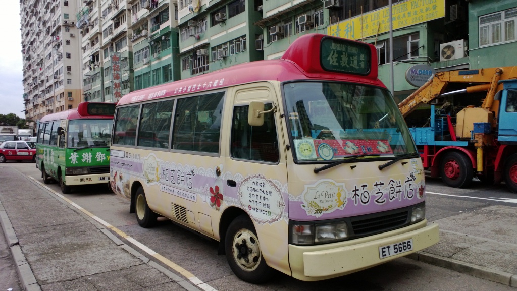 Red 16-seater public light bus