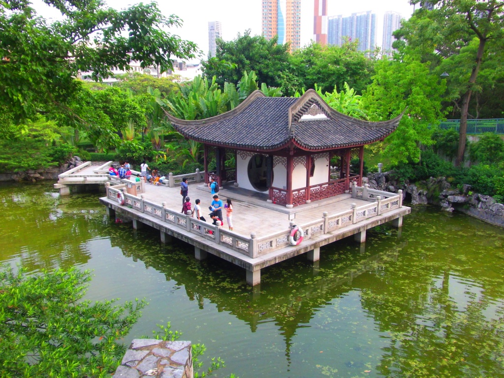 Kowloon Walled City Park is now a beautiful Chinese garden