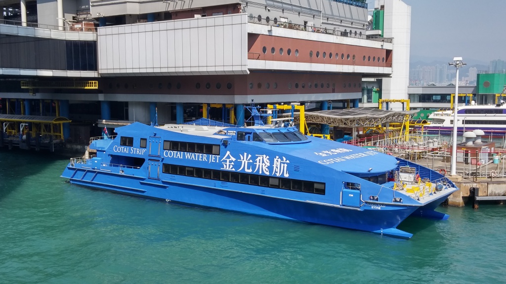 Cotai Water Jet ferry at Shun Tak Center