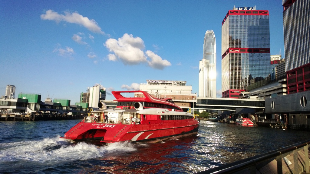 TurboJet Ferry going to Shun Tak Center