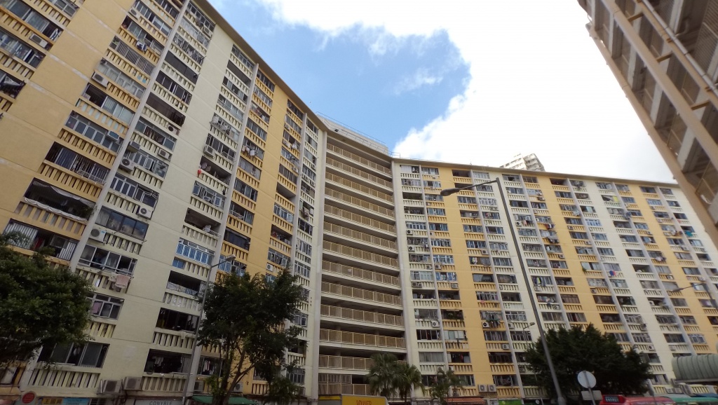 Wah Fu Estate old public housing blocks