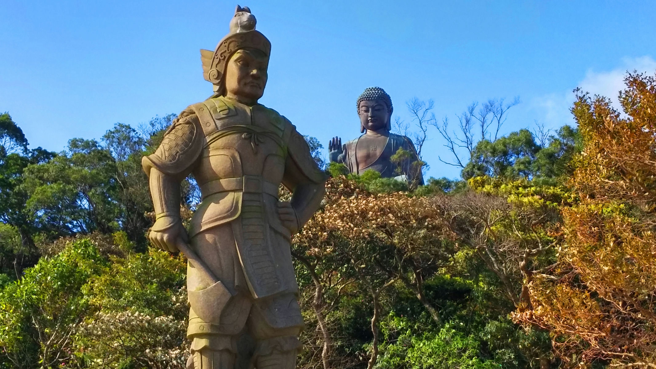 Divine General on Bodhi Road and Big Buddha