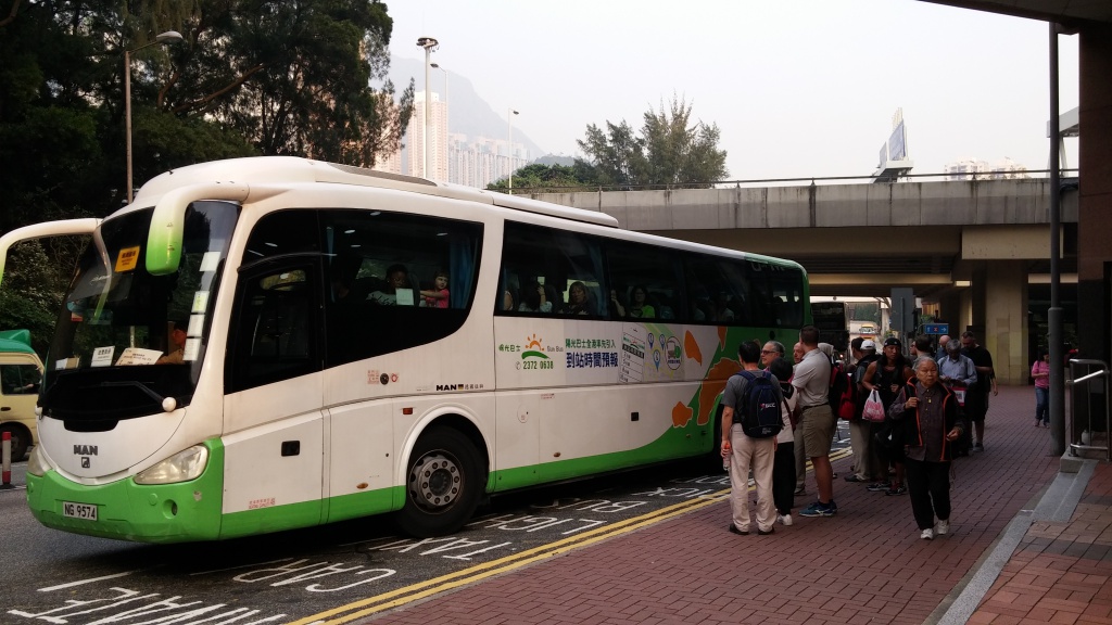 bus leaves people wait for next one