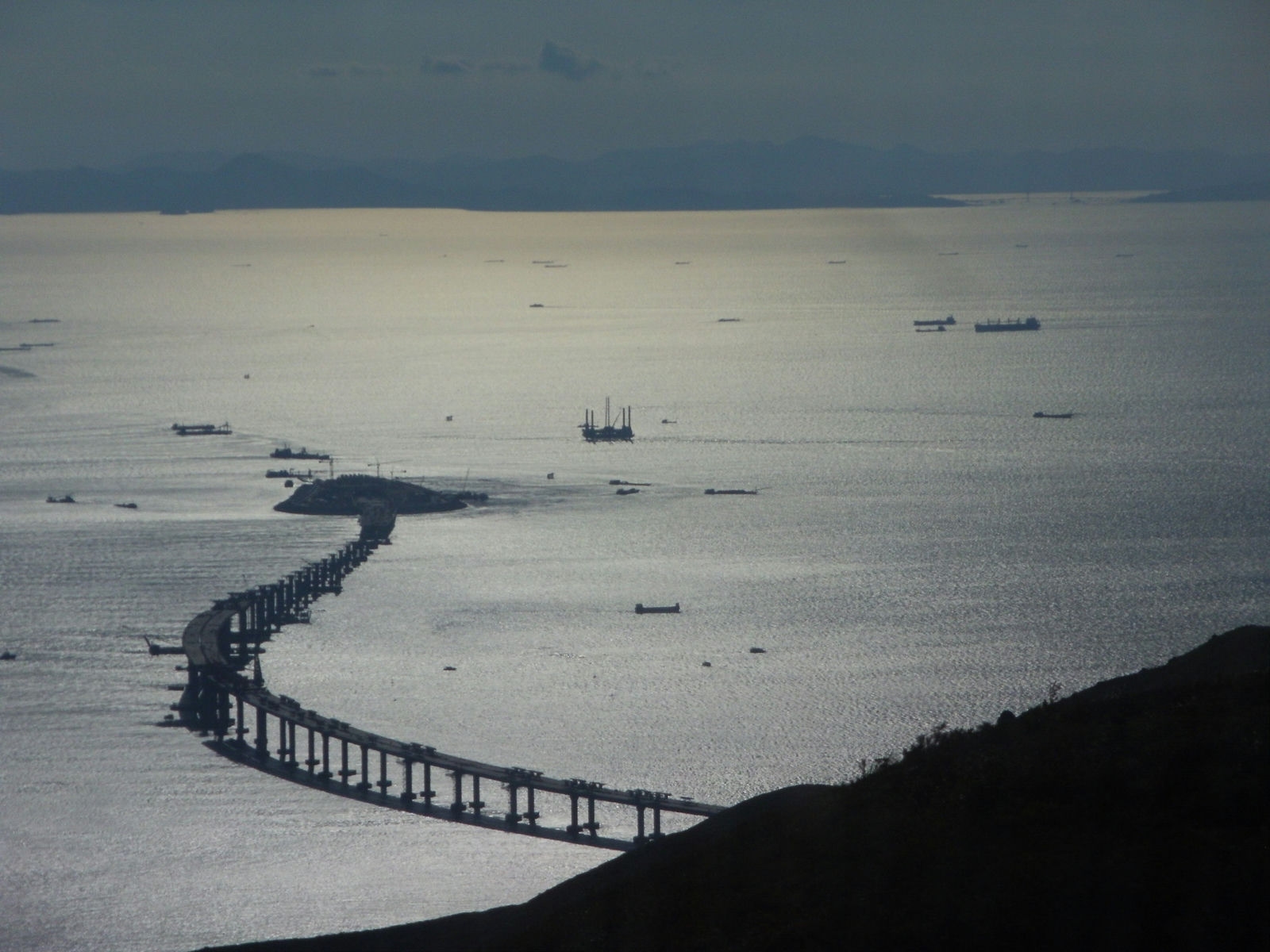 Hong Kong Macau Zhuhai Bridge from Ngong Ping 360 Cable Car