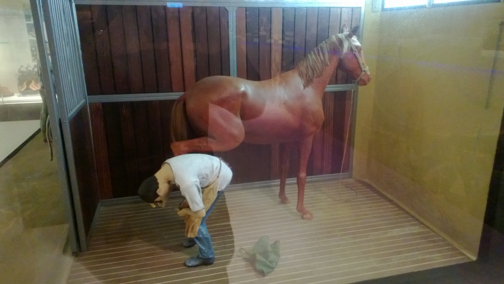 farrier horse stable wax figure