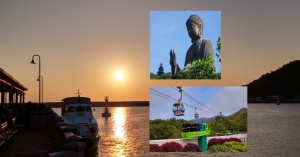 sunset boat Big Buddha Ngong Ping cable car