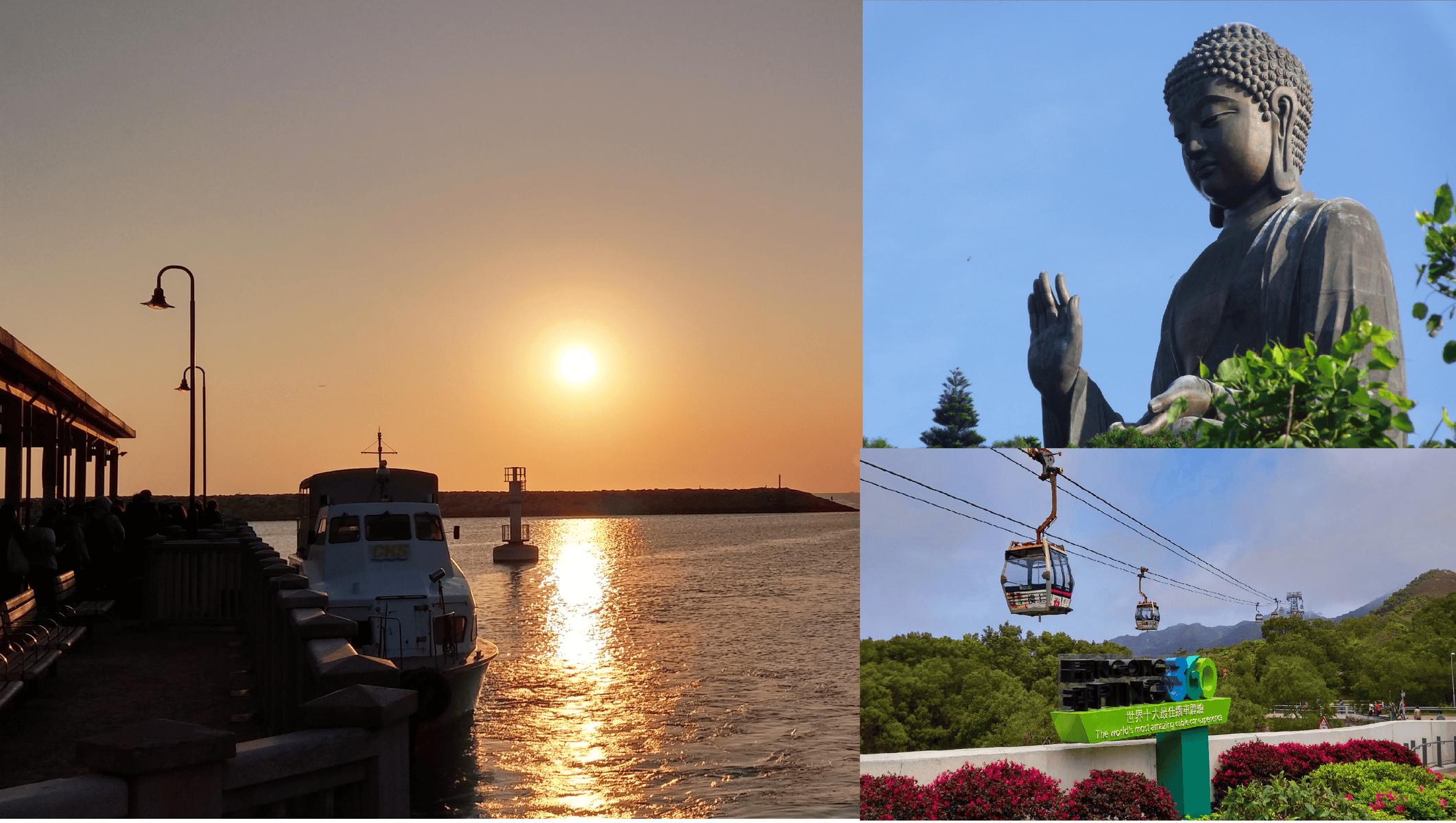 sunset boat Big Buddha Ngong Ping Cable Car