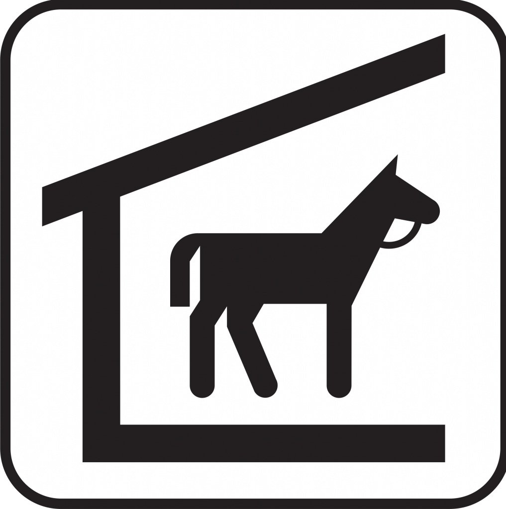 Horse stable cliparts
