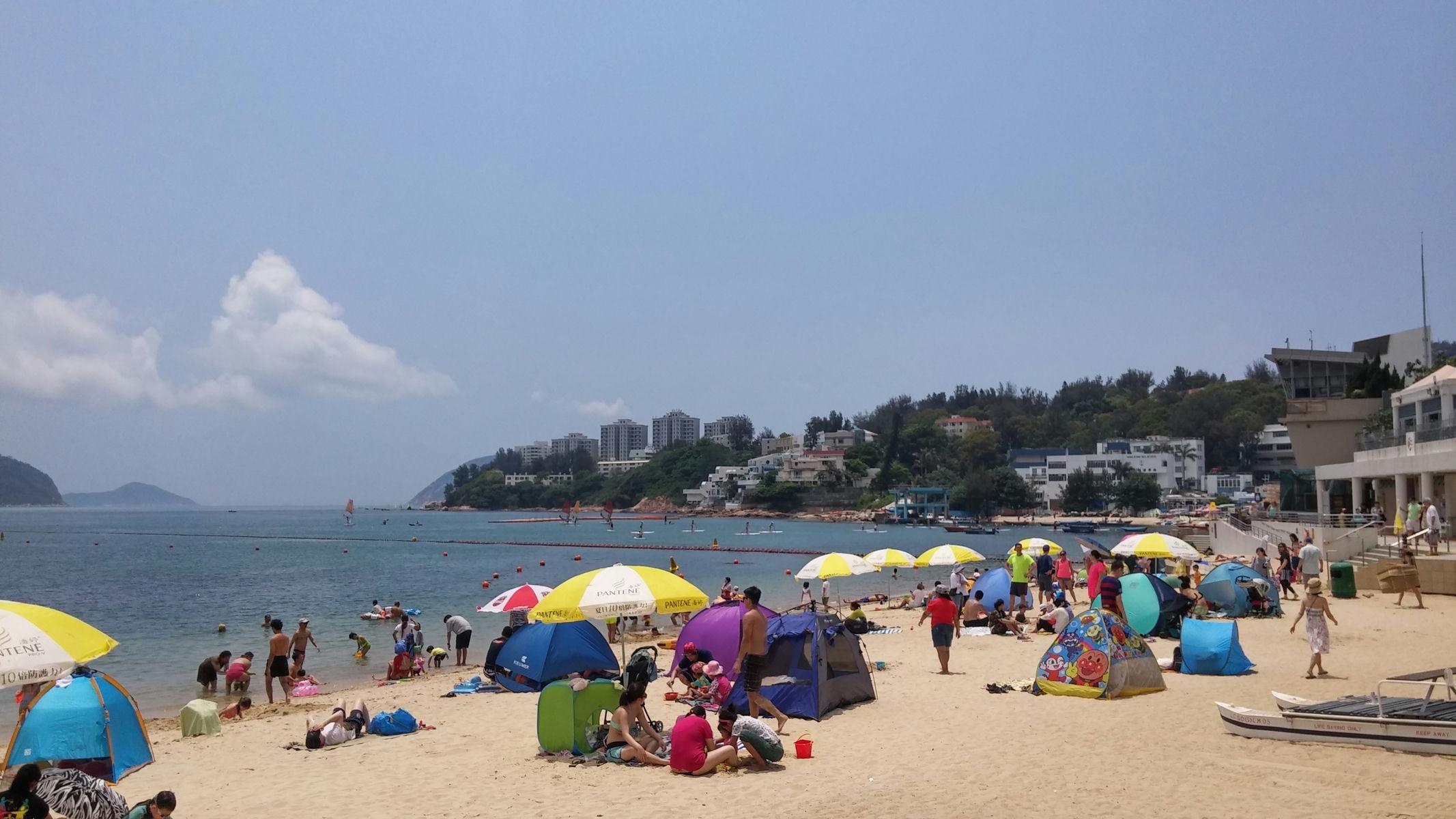 Stanley Beach on the day with good weather