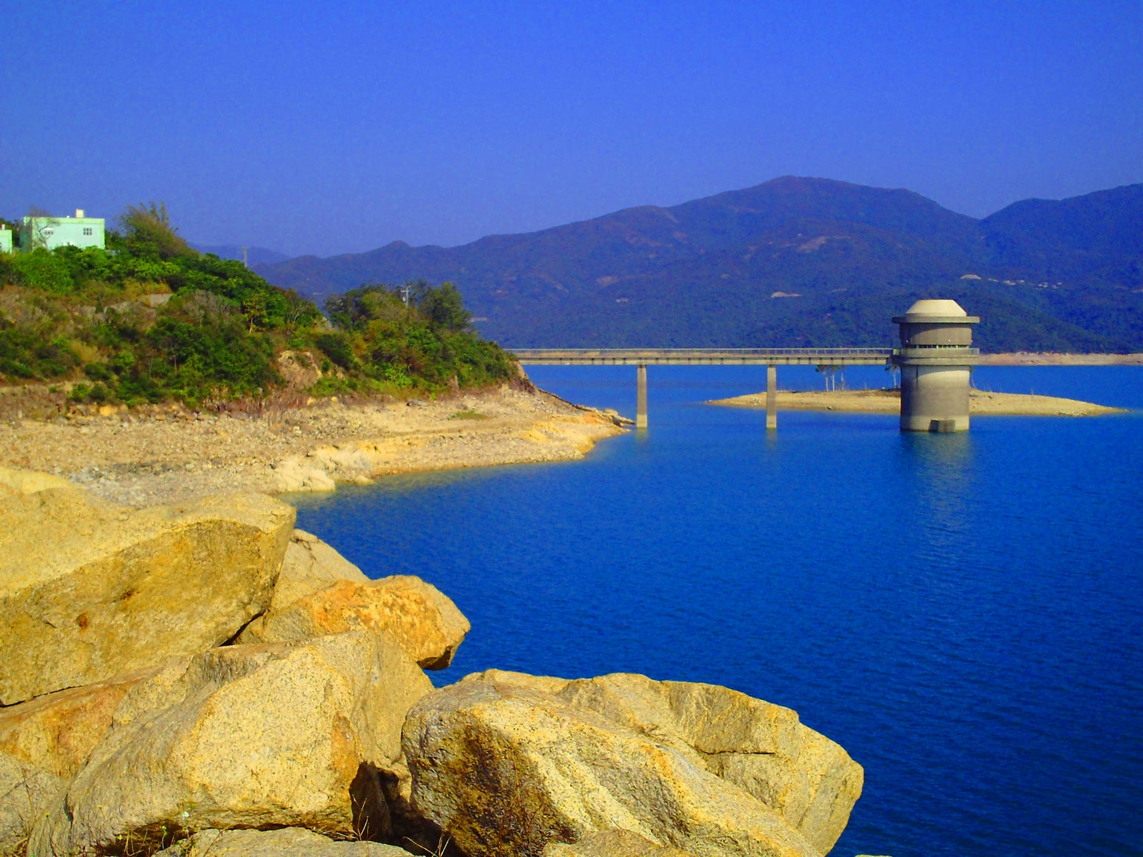 The scenic High Island Reservoir