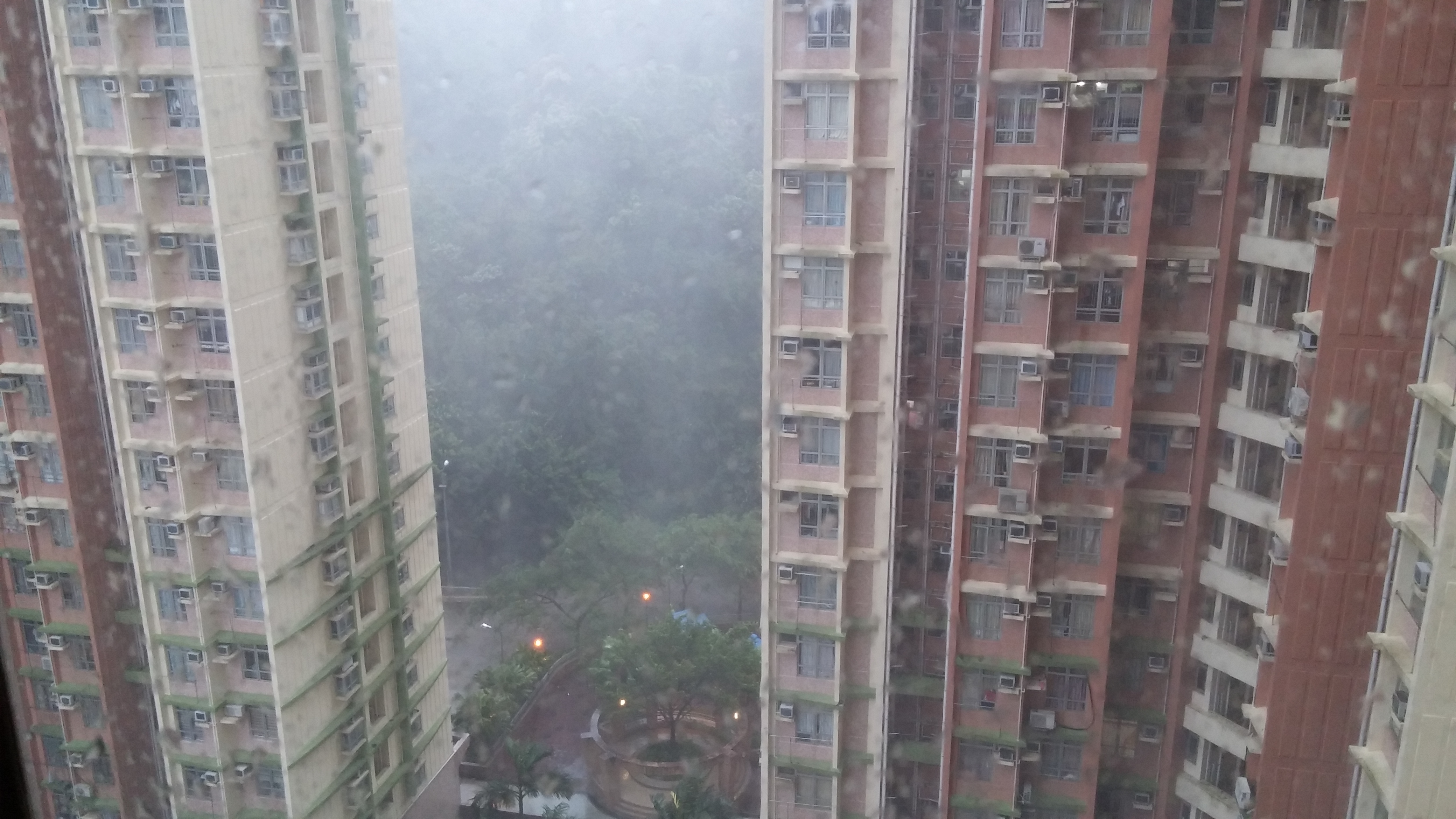 Typhoon makes the outdoors to be very dangerous