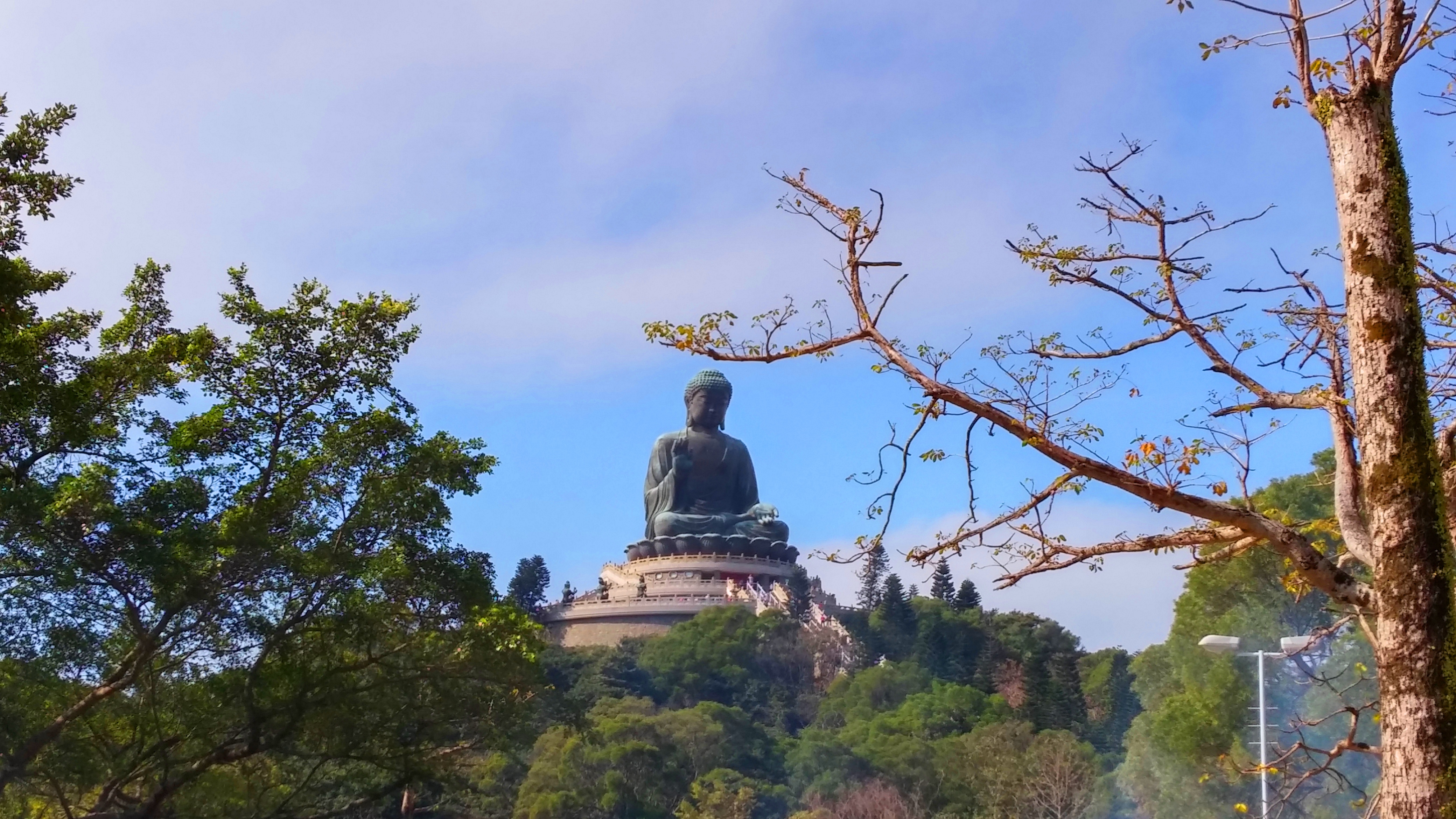 Big Buddha from Po Lin Monastery Ngong Ping Lantau Island