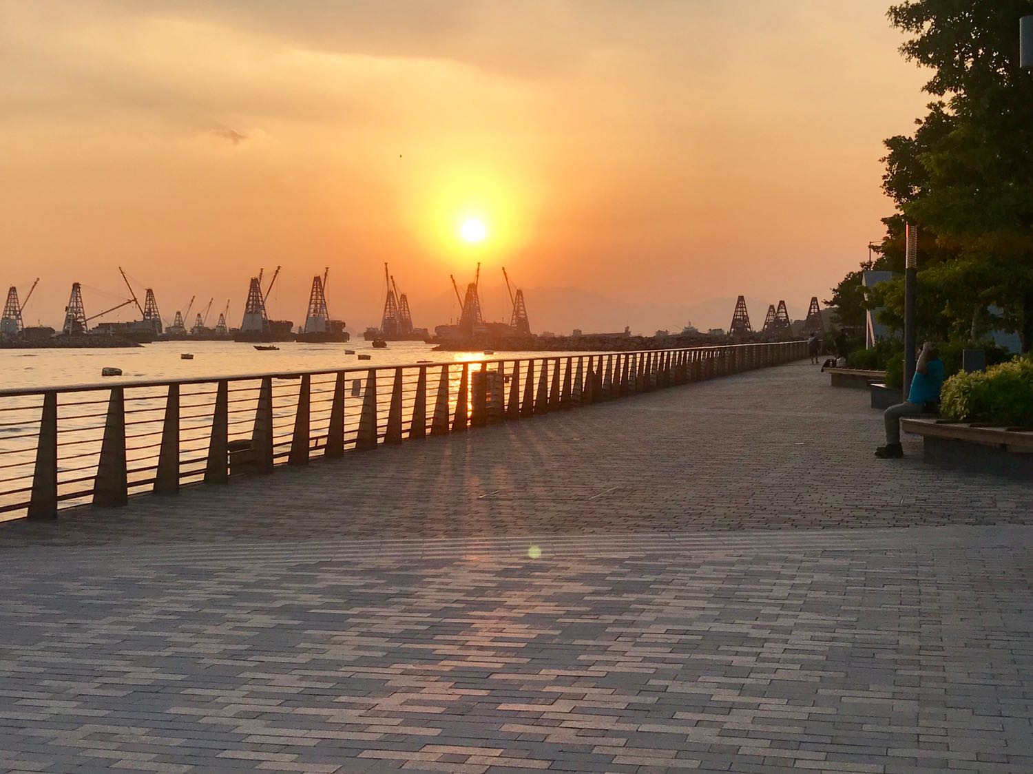 Sunset at Hoi Fai Road Lookout