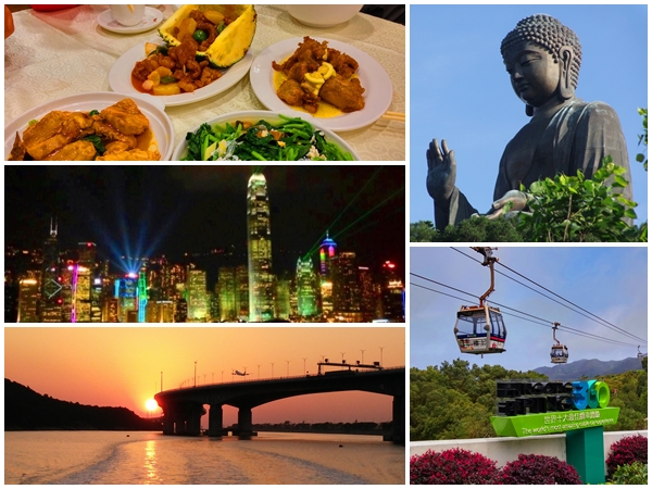 dinner, laser show, sunset, Buddha statue, cable car