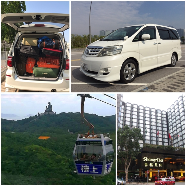 car with luggage, Toyota Alphard MPV, Big Buddha and Cable Car, Hotel