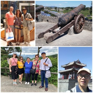 photo at hotel lobby, cannon, photo at country park, selfie at castle