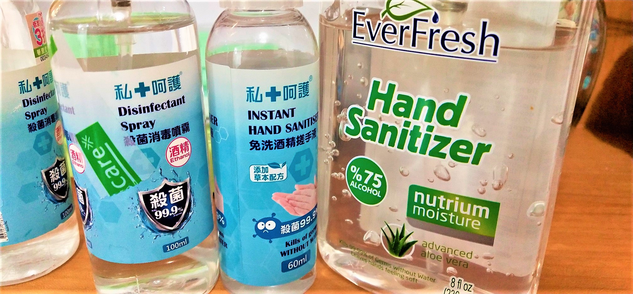 Hand sanitizers for clients