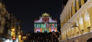 St Paul's Ruins becomes the screen during the Macau Light Festival