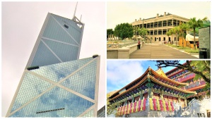 Murray House, Po Lin Monastery and Bank of China form a story.