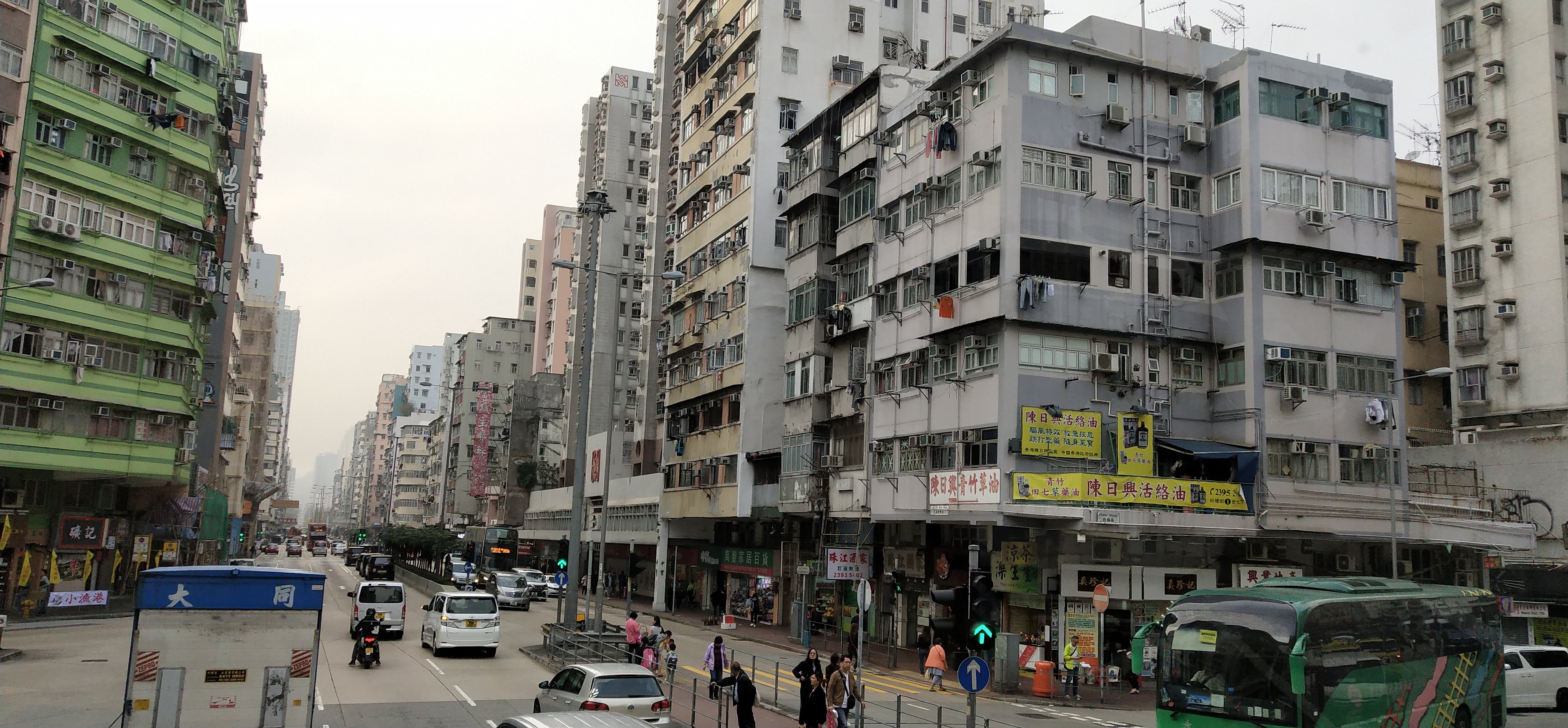 A lot of people live in the sub-divided cubicles inside the old tenement buildings.