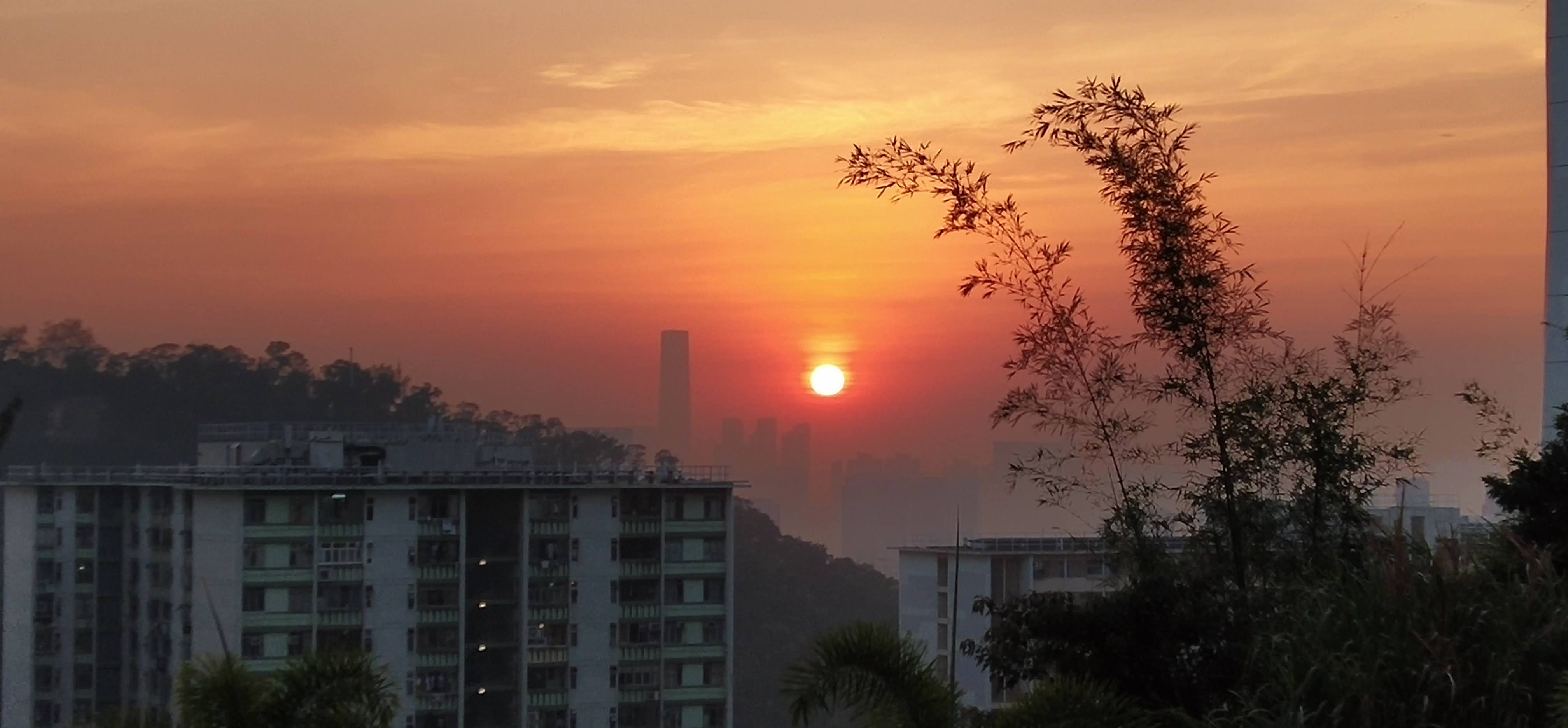 See sunset from On Tai Estate