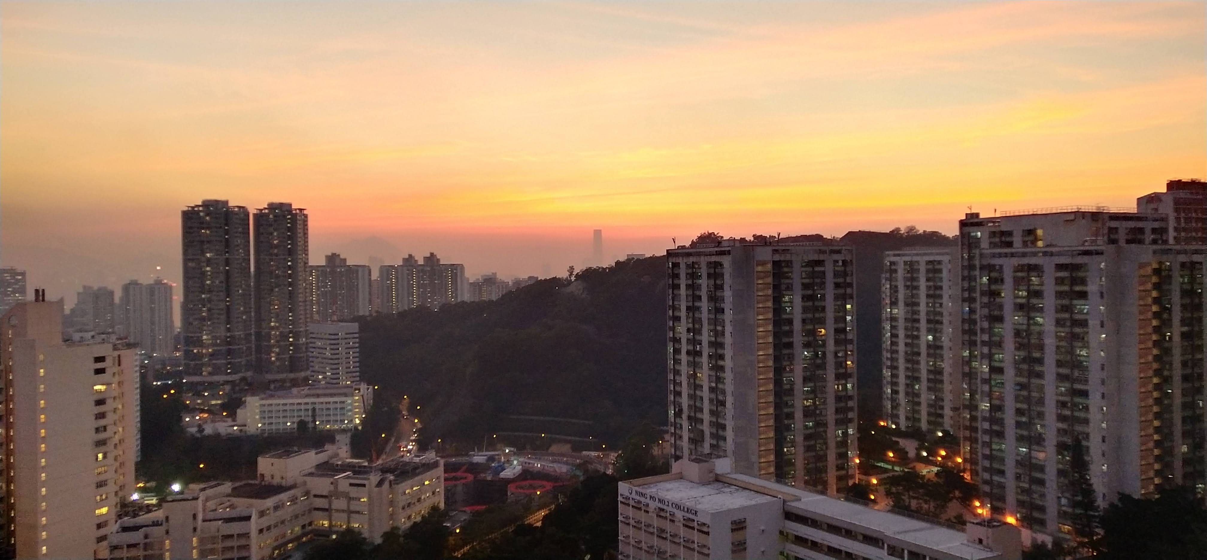 See the compact cityscape of Kowloon from On Tai Estate.