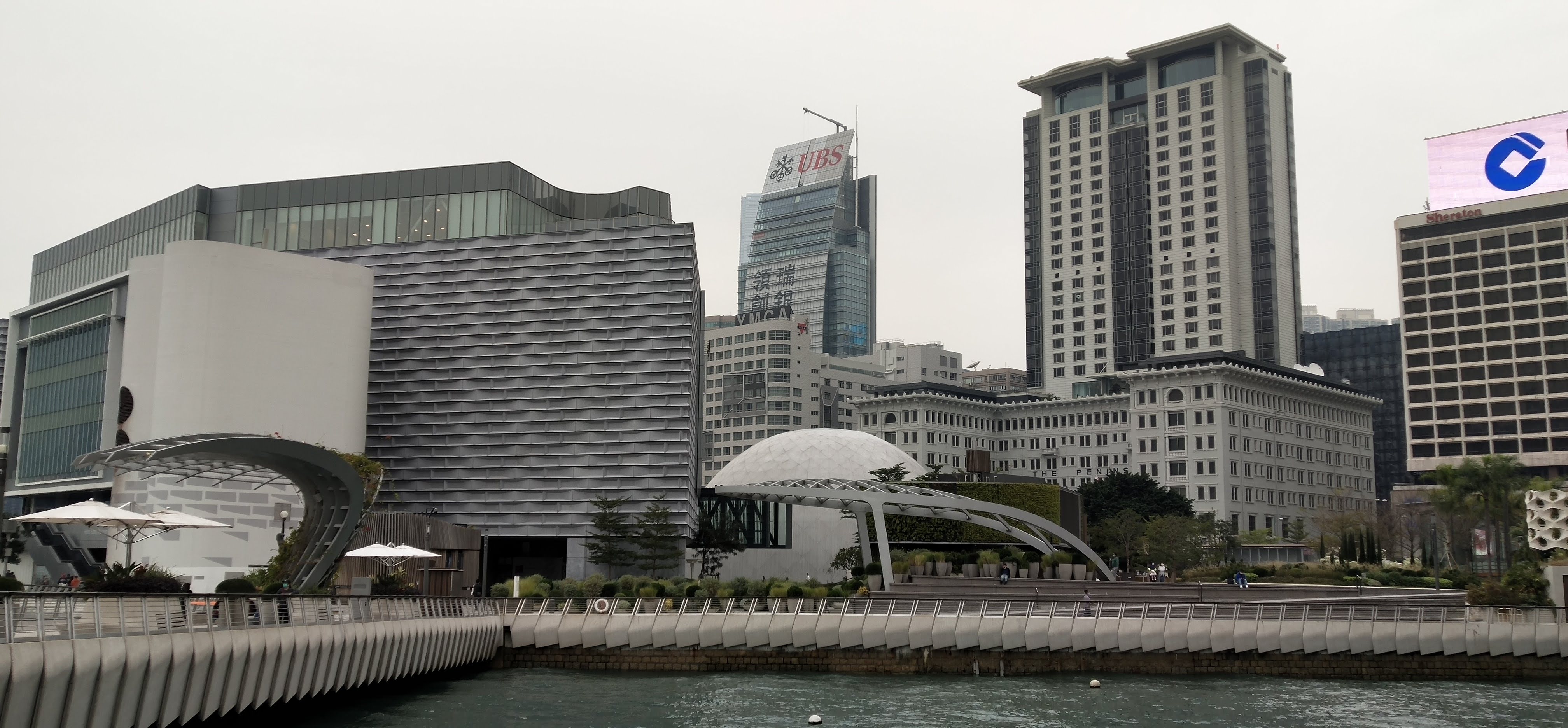 The buildings do not block the view of the rooms of Peninsula Hotel.