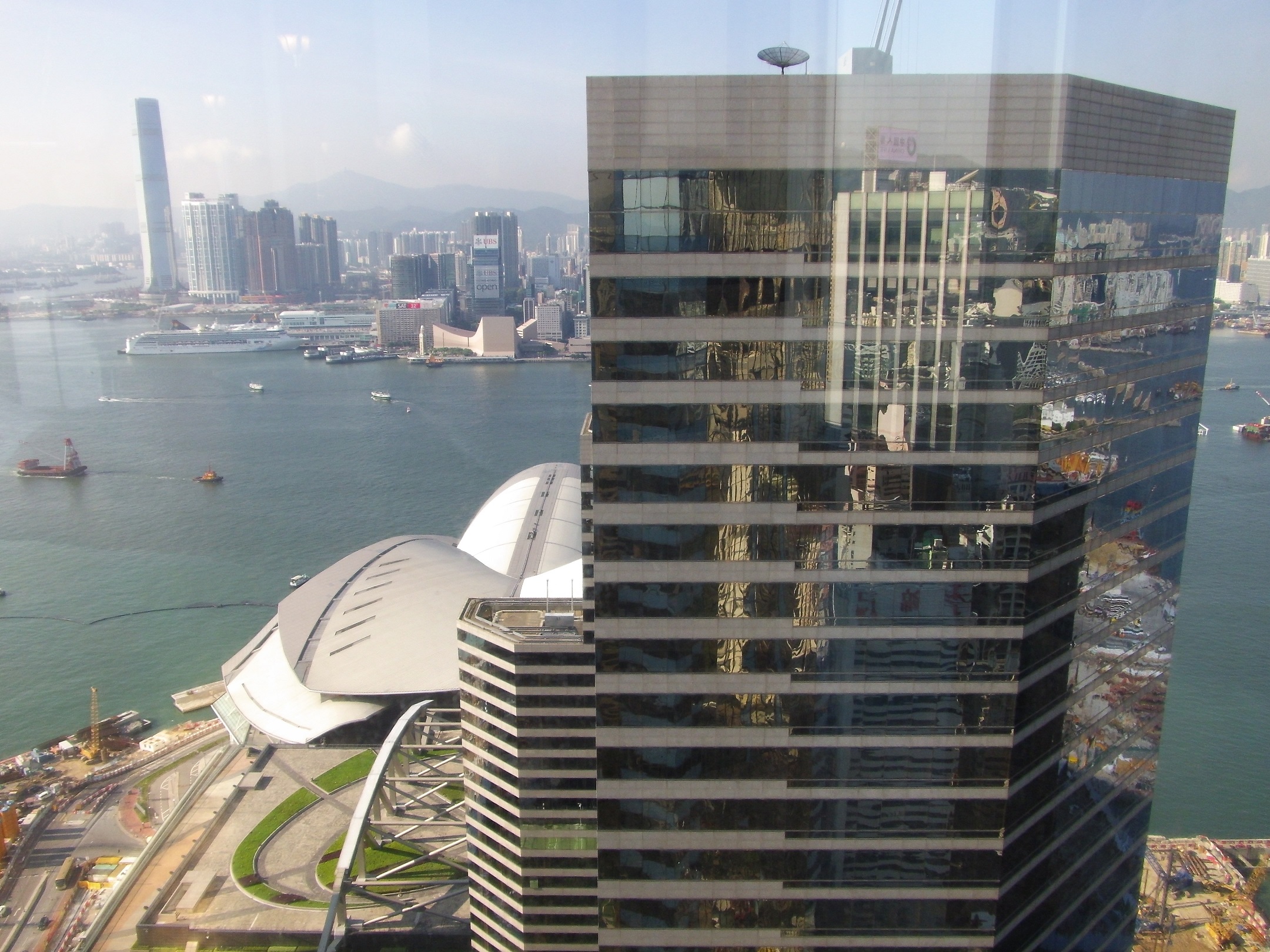 View from the Central Plaza 46th floor observation deck.