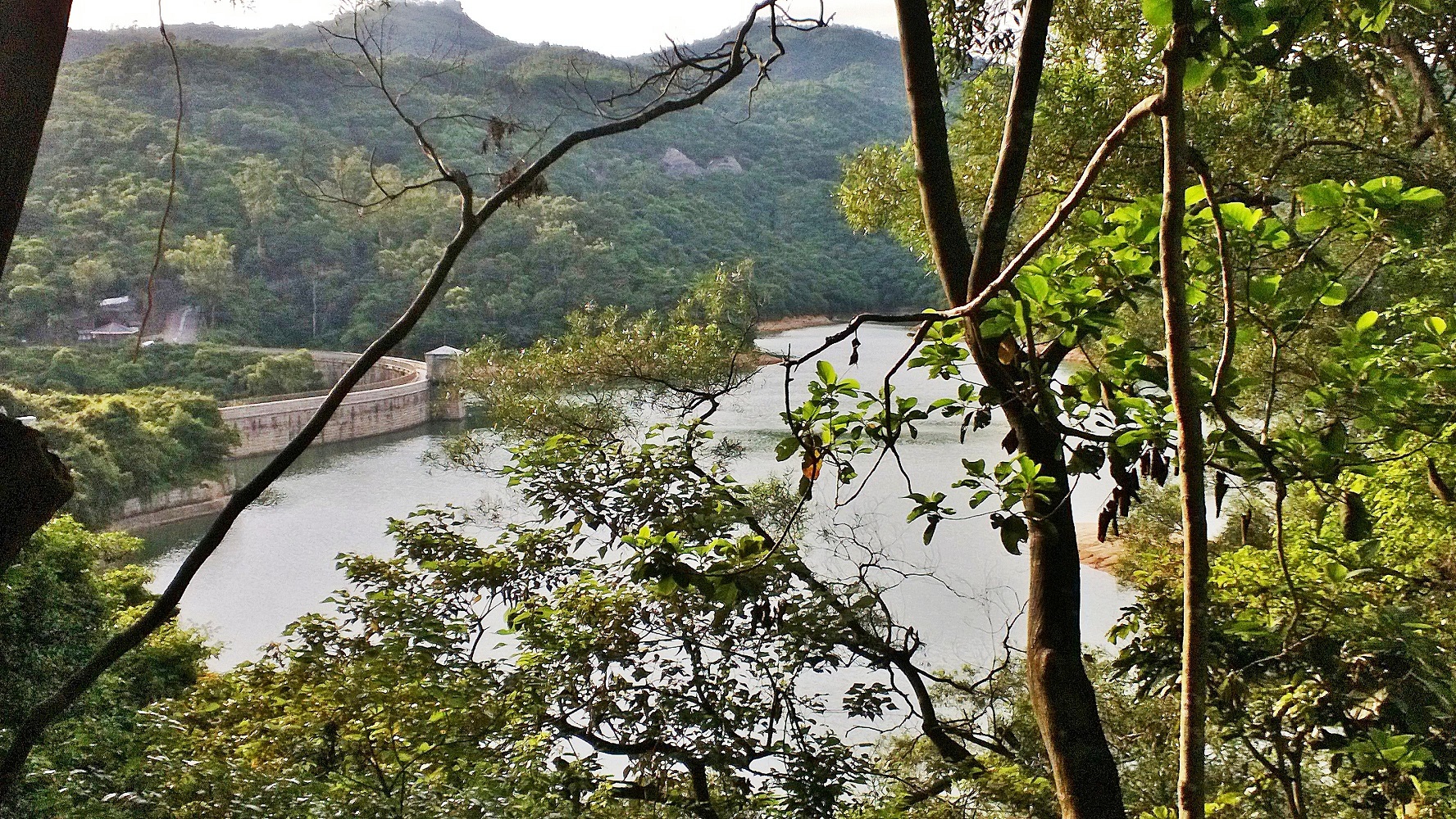 Main Dam Valve House and the Main Dam of Kowloon Reservoir