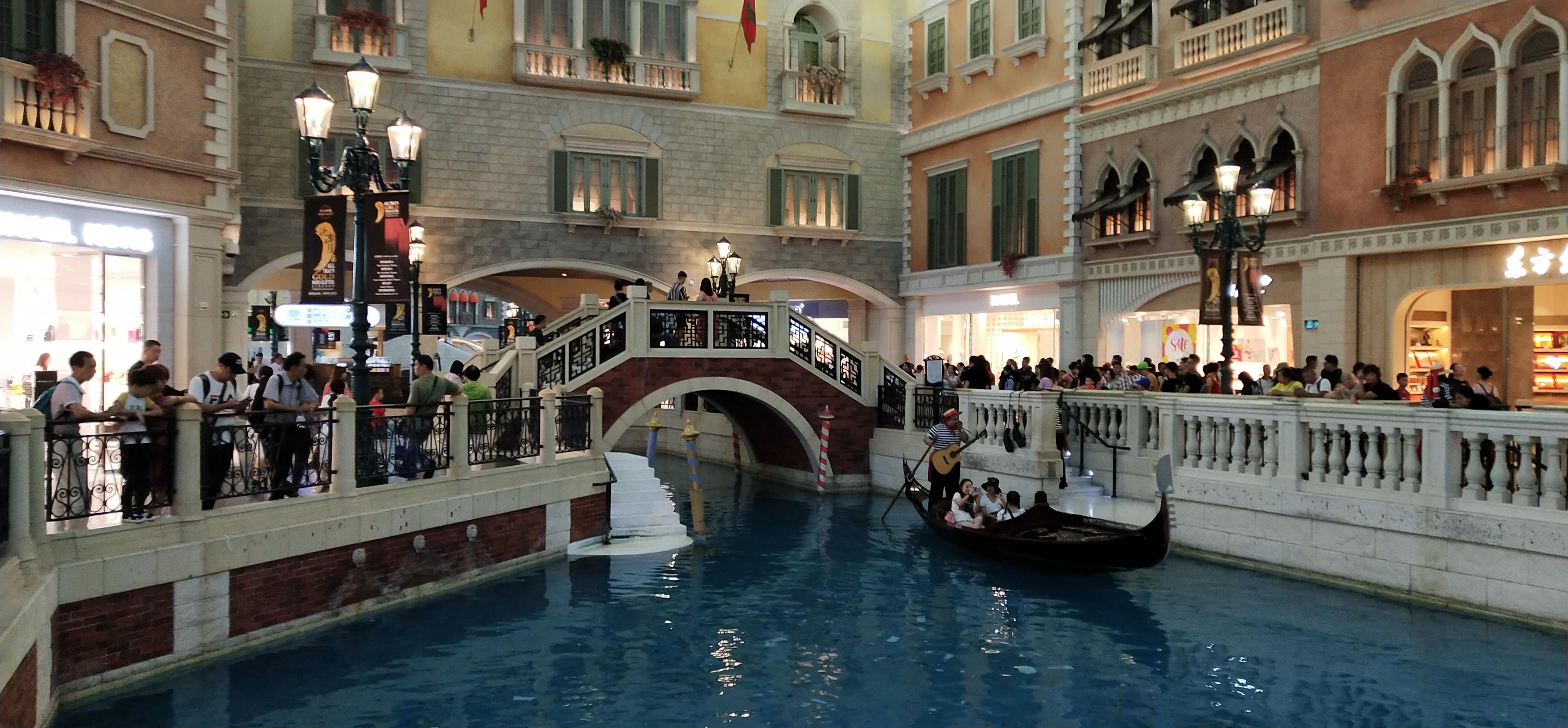 Take Gondola and go shopping at Venetian