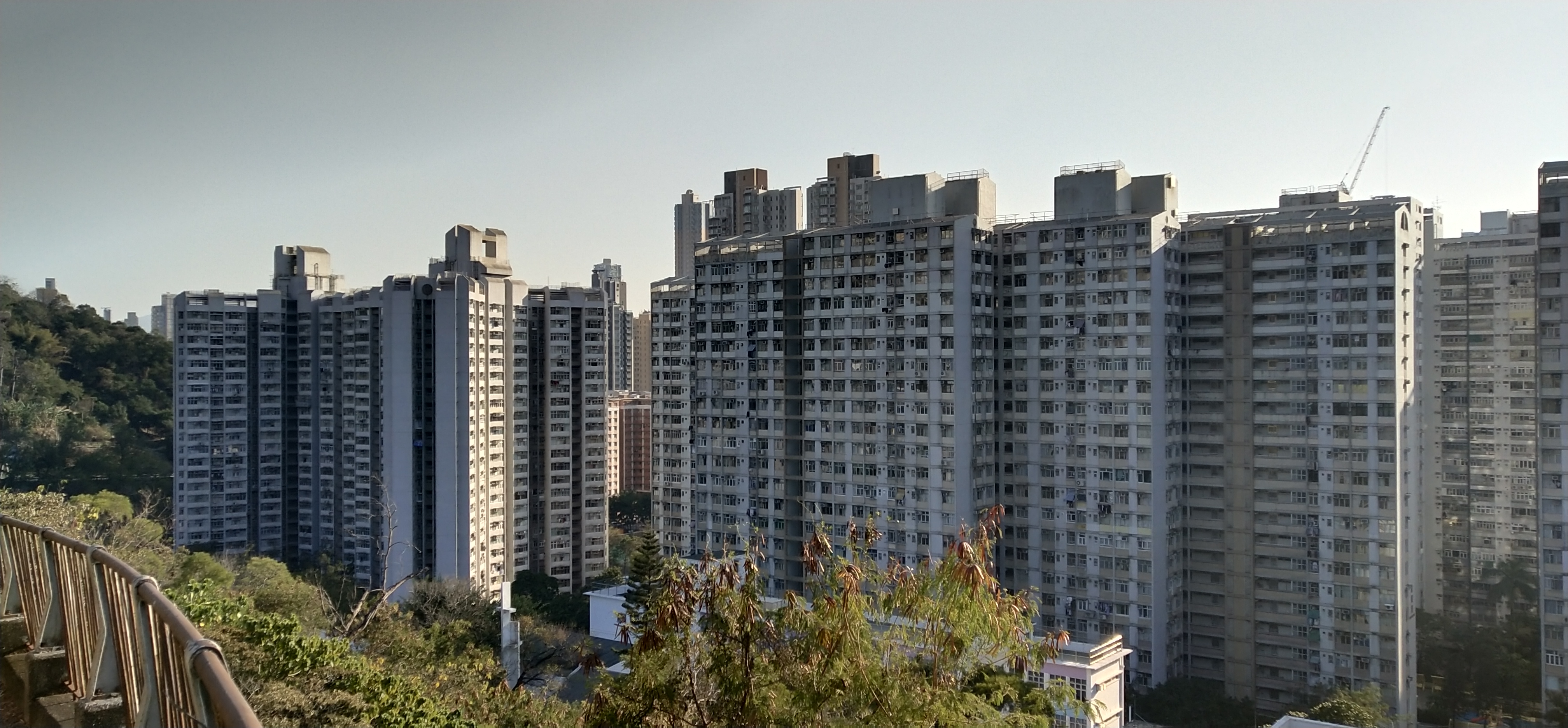 The view of public housings from Tai Po Road