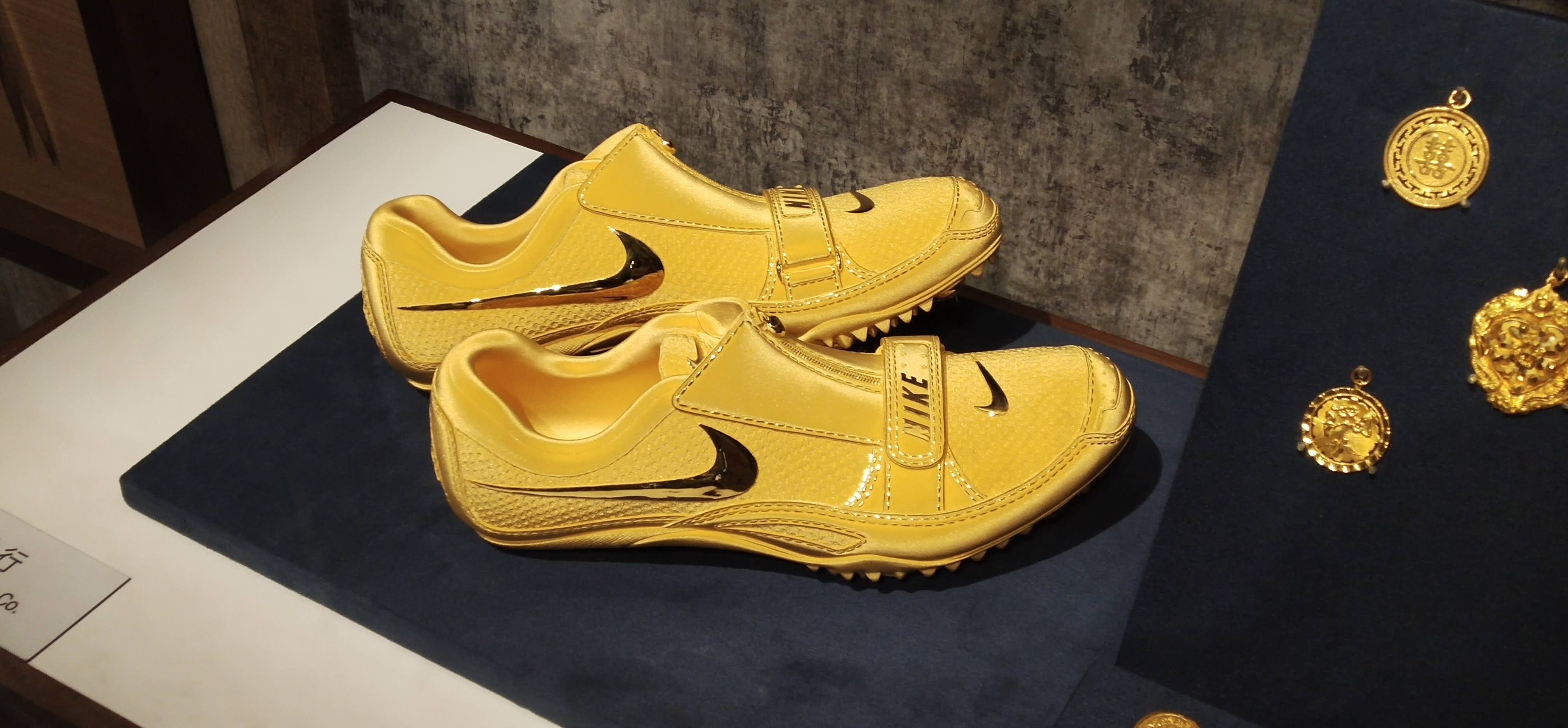 How about buyiing the sports shoes made by the gold