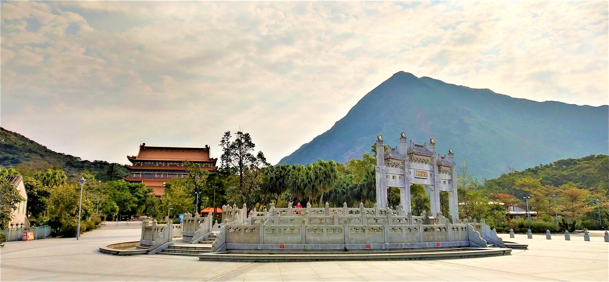 Po Lin Monastery and Lantau Peak