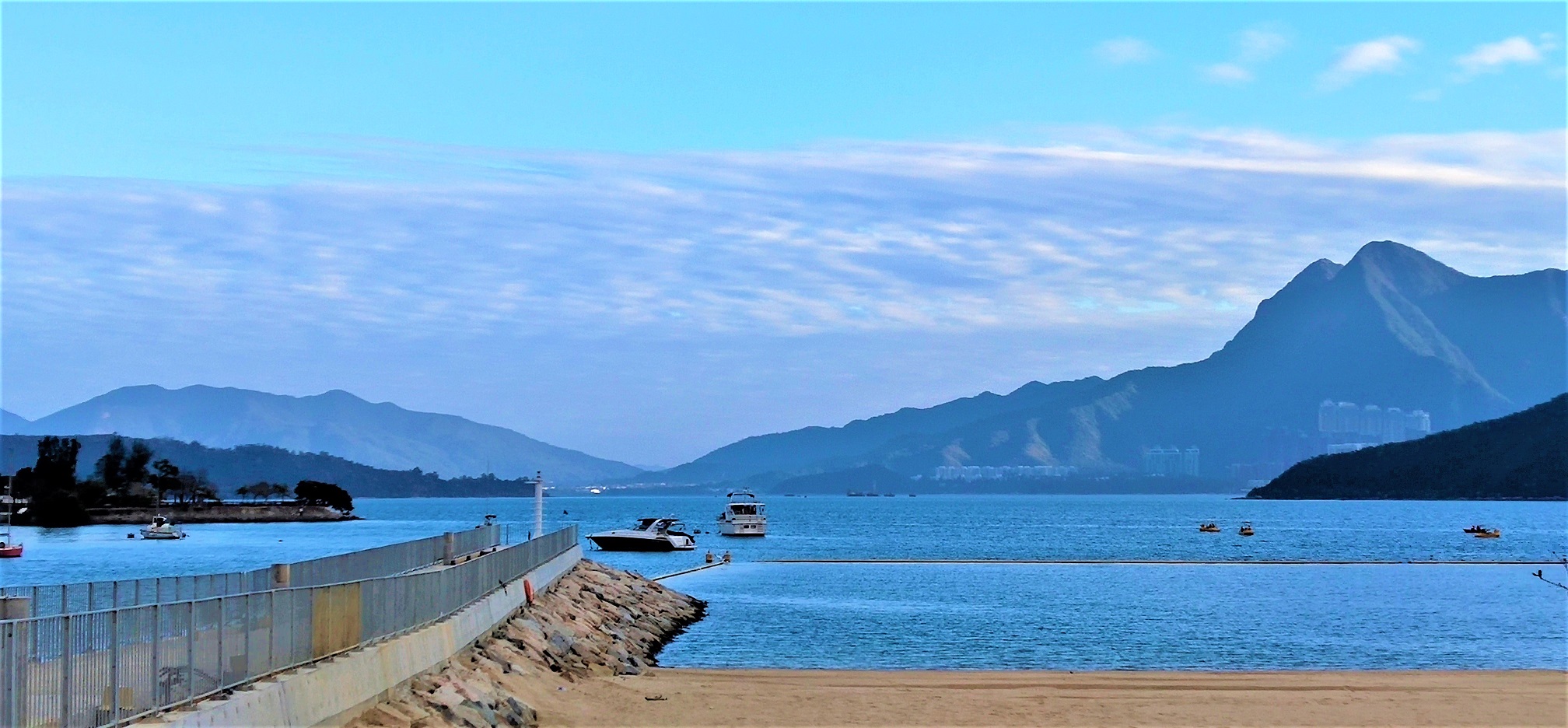 See Ma On Shan from the new Lung Mei Artificial Beach