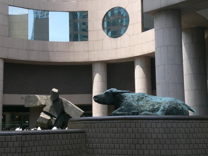 Tai Chi Sculpture and lying buffalo sculpture