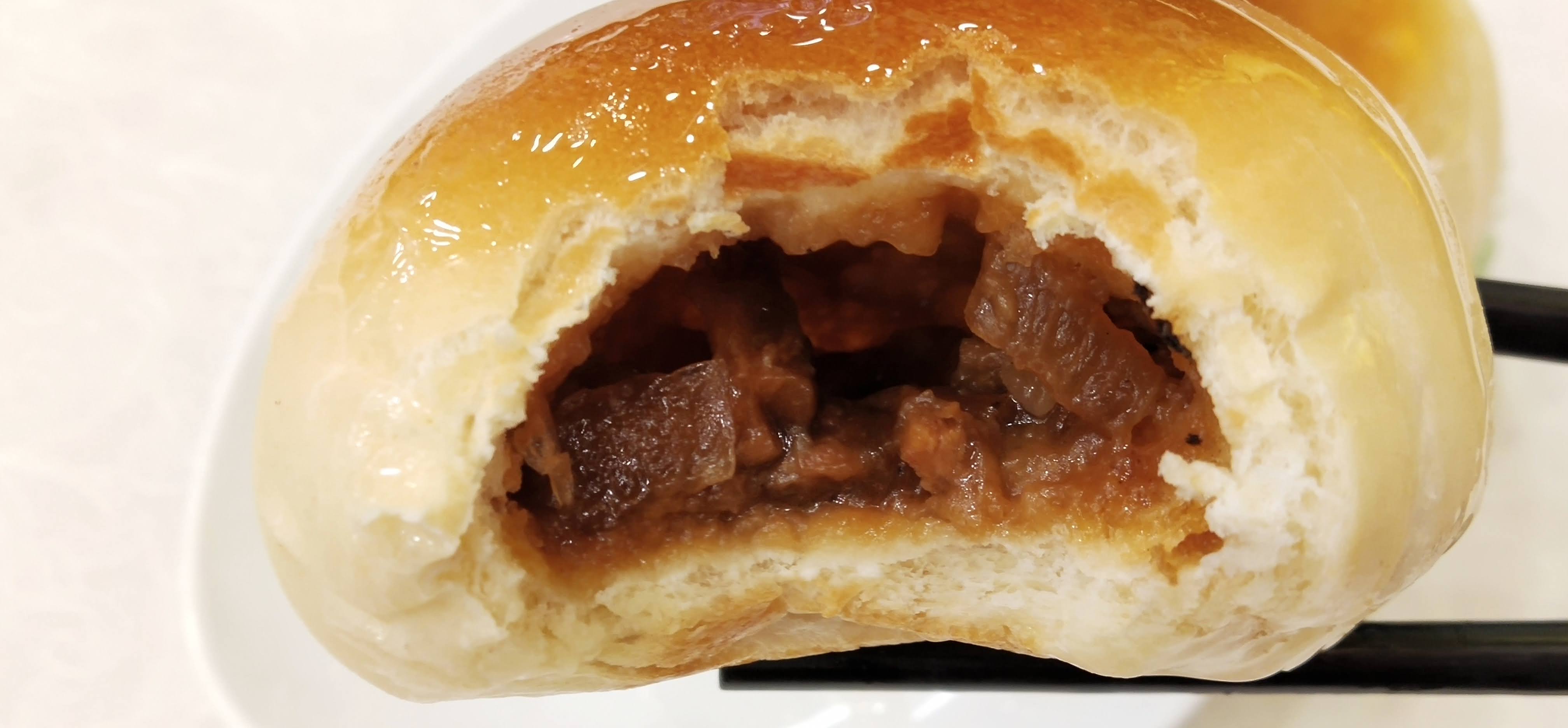 The sweet and fragrant paste inside the Baked BBQ Pork Bun