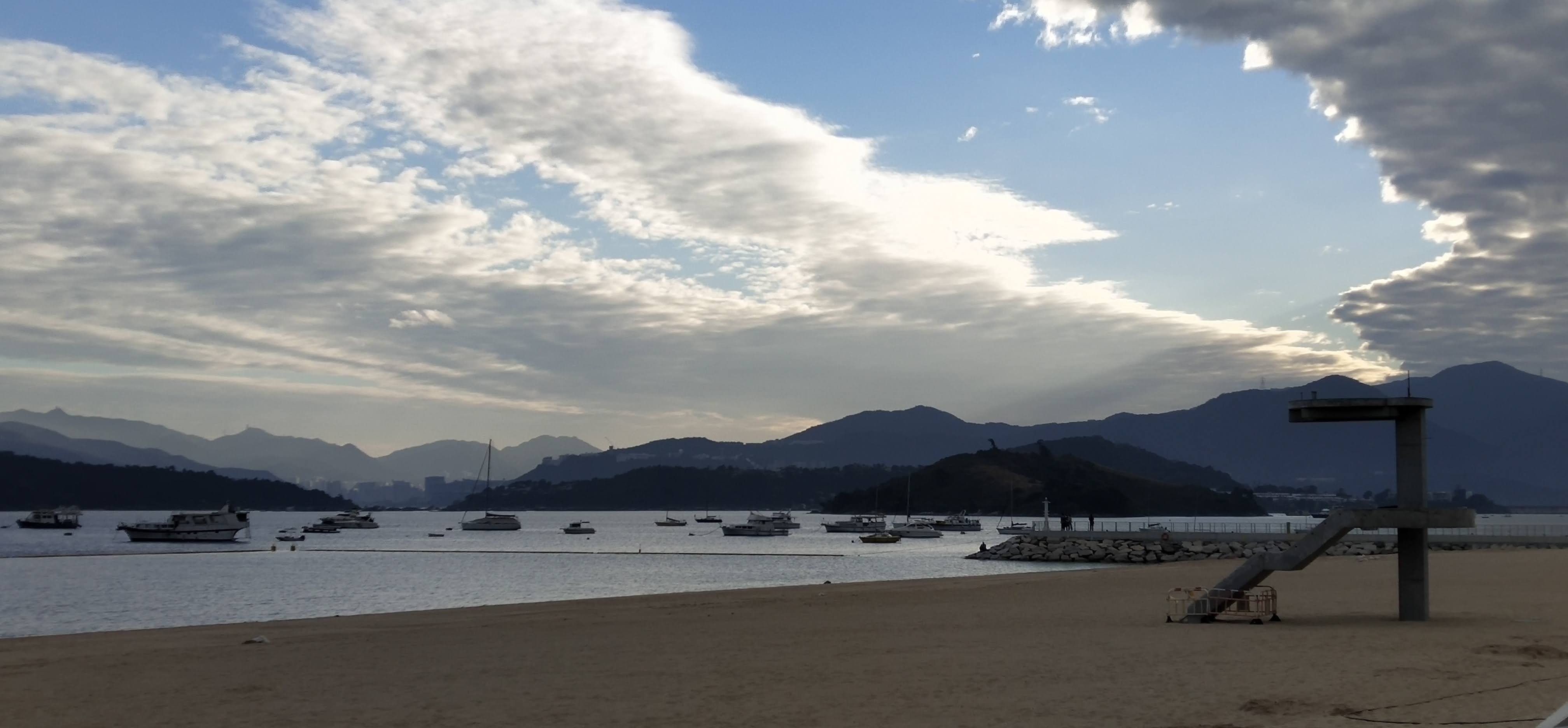 Long Mei Beach during sunset.