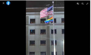 US Embassy in Hong Kong switched on the electronic candles on 4 June 2021 and posted the photo to social media.