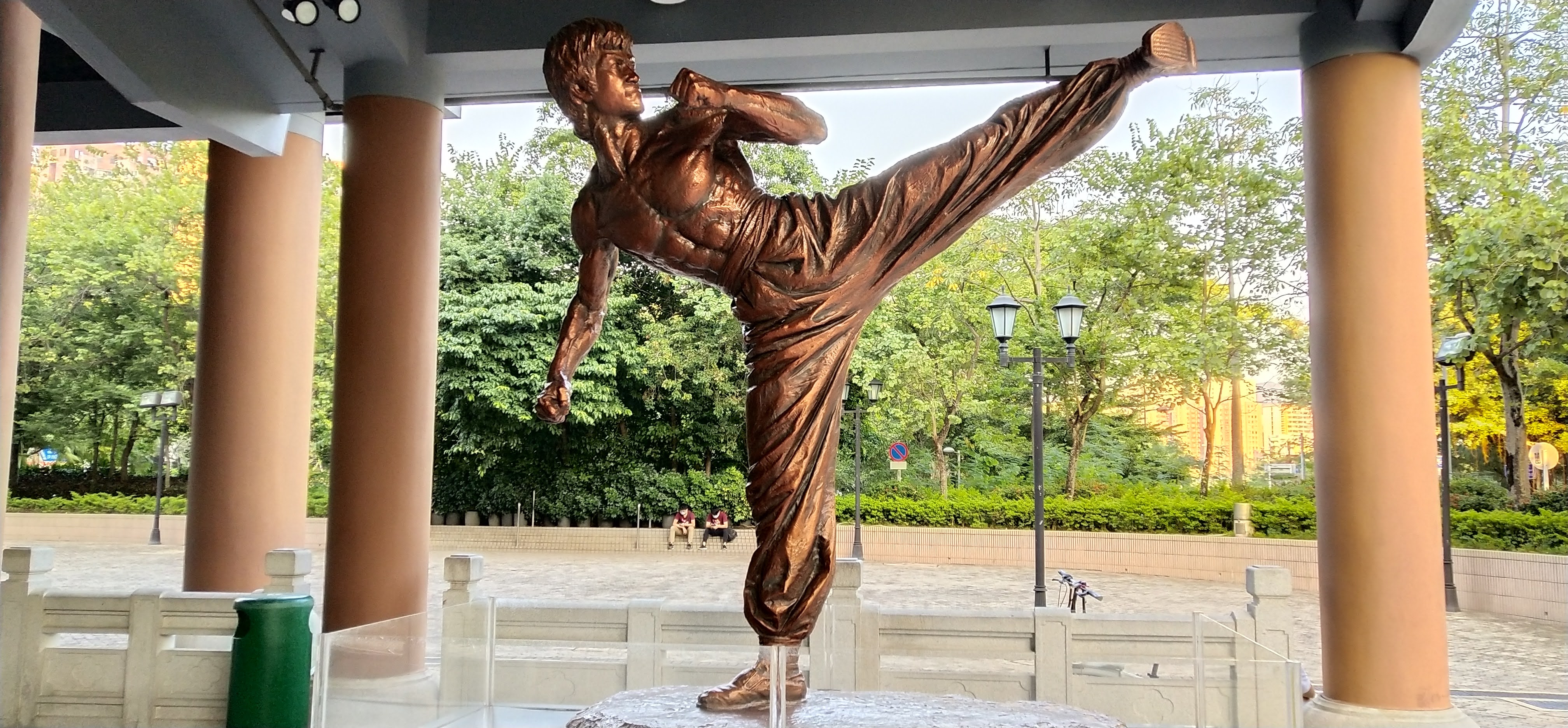 Bruce Li Statue at Hong Kong Heritage Museum