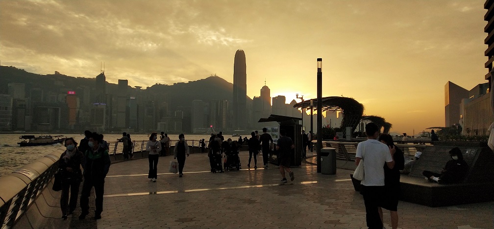 Avenue of Stars during sunset