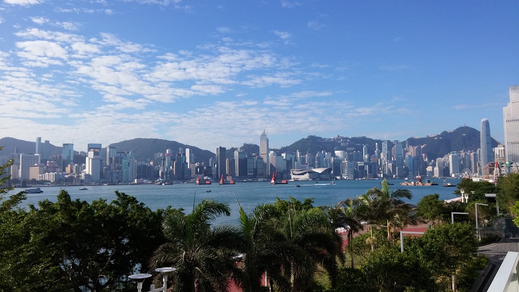 Good Victoria Harbor view from Kerry Hotel