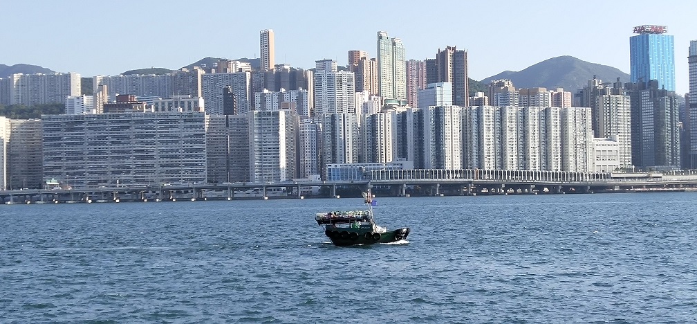 See the good view at Hung Hom Promenade