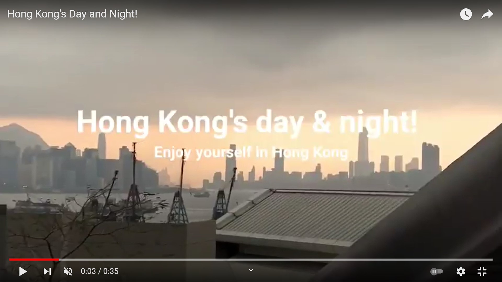Frank's "Hong Kong's Day and Night" snapshots video
