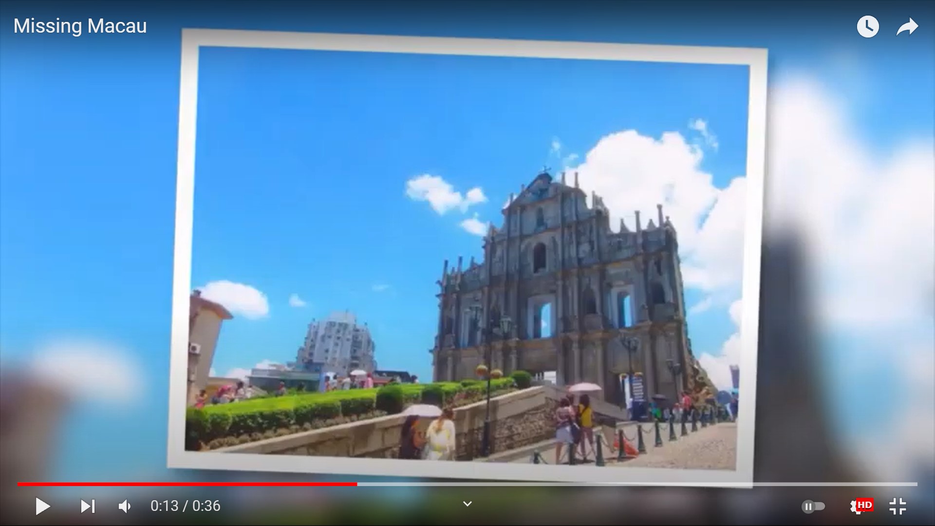 Missing Macau's St Paul's Ruins