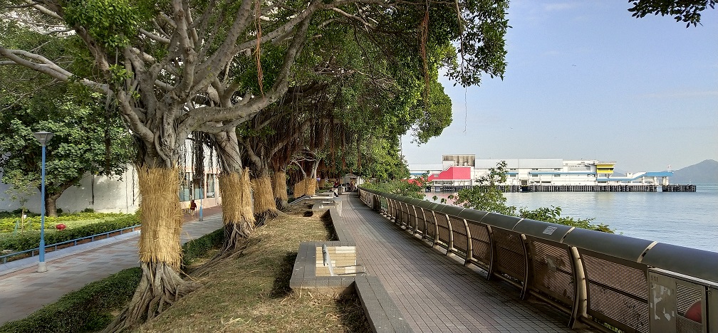 Beautiful Tuen Mun Promenade and Tuen Mun Pier