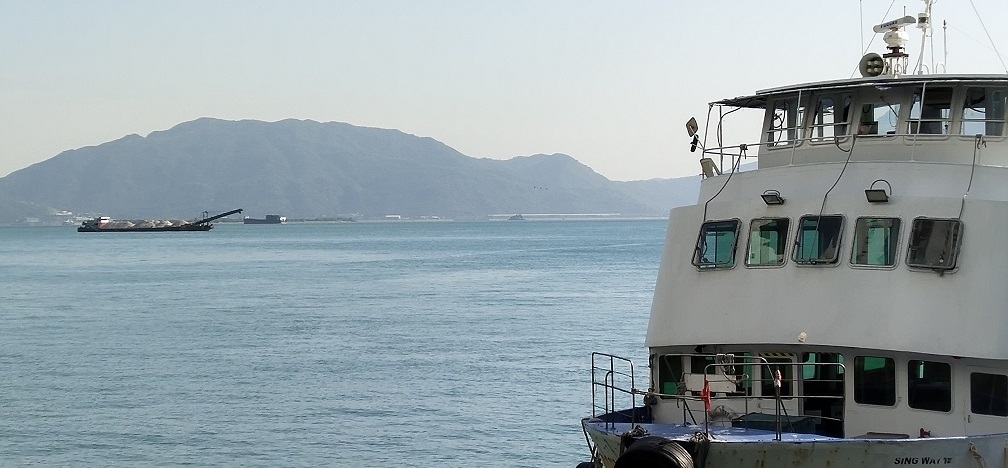 Ferry berthing at Tuen Mun Pier and Lantau Island