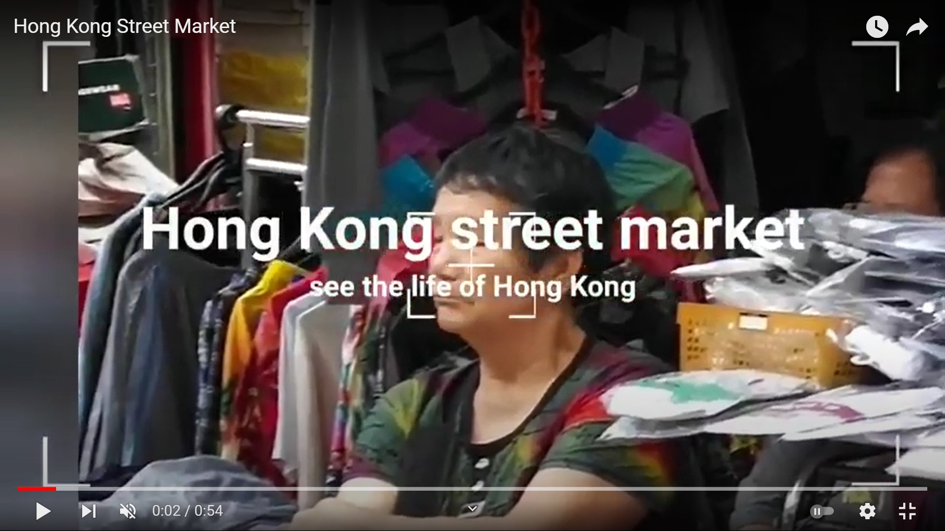 Frank’s “Hong Kong Street Market” snapshots video