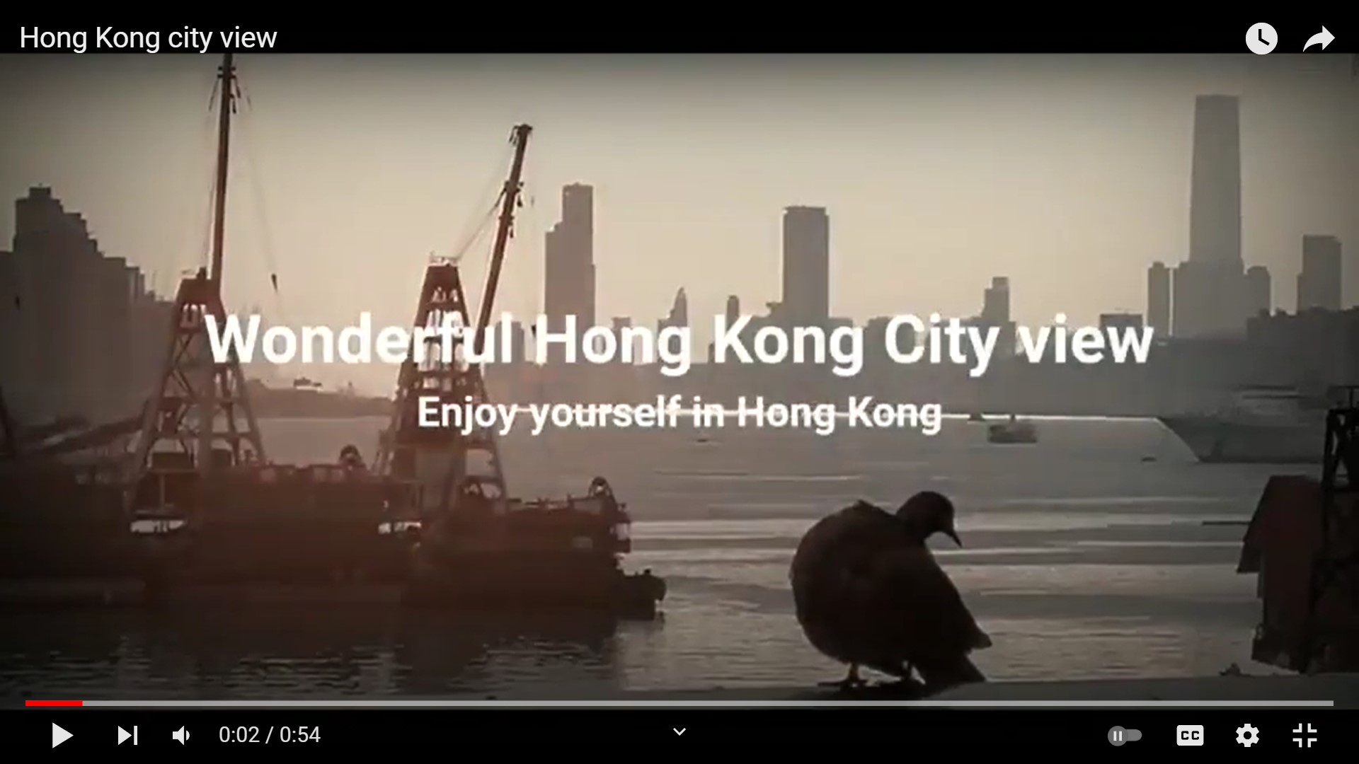 Frank’s “Hong Kong city view” snapshots video